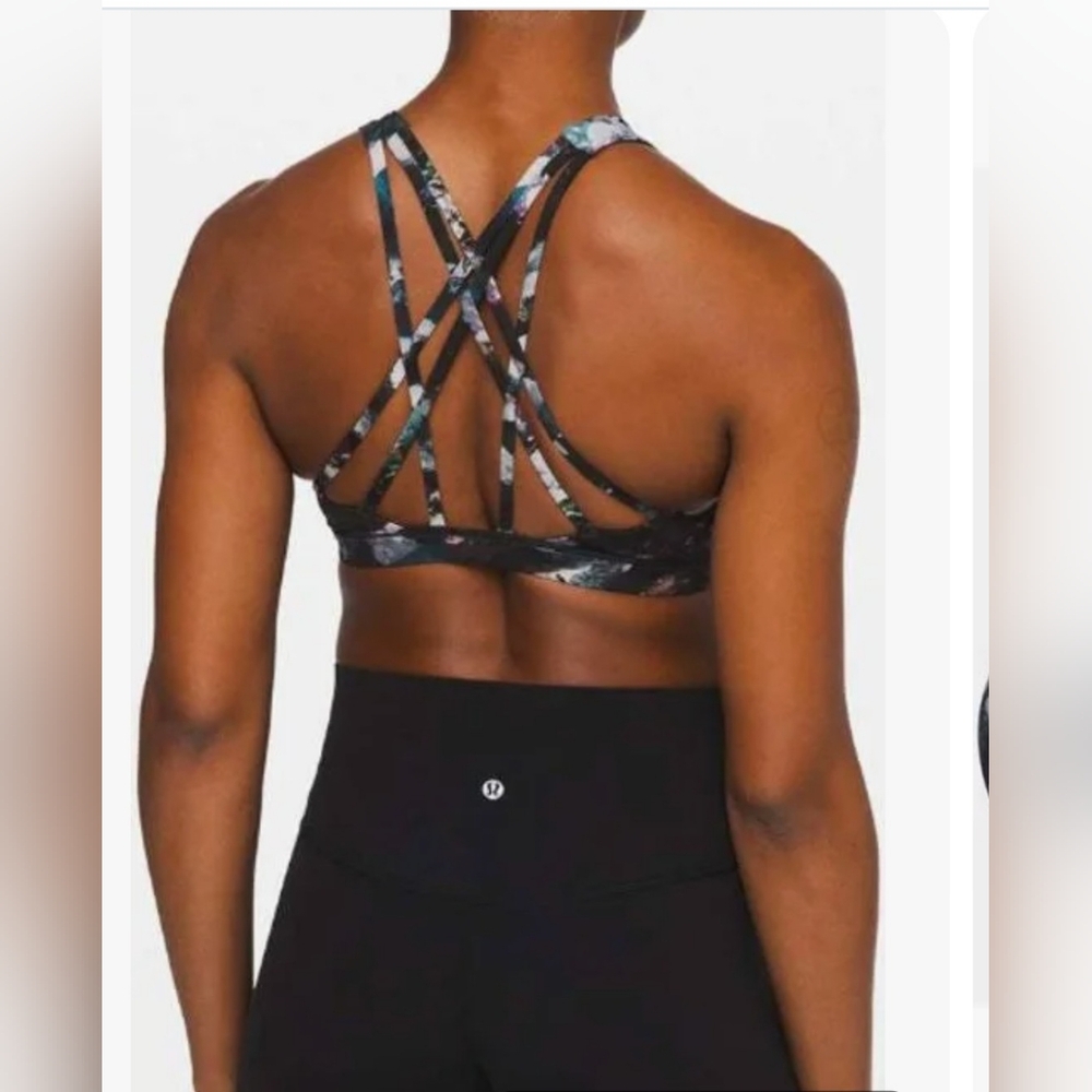 Lululemon Black Strappy Sports Bra